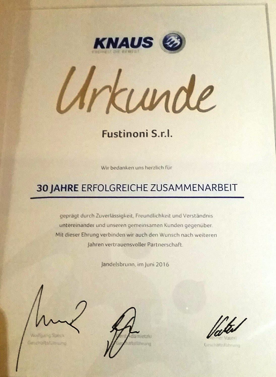 30 anni di successi knaus e fustinoni sport