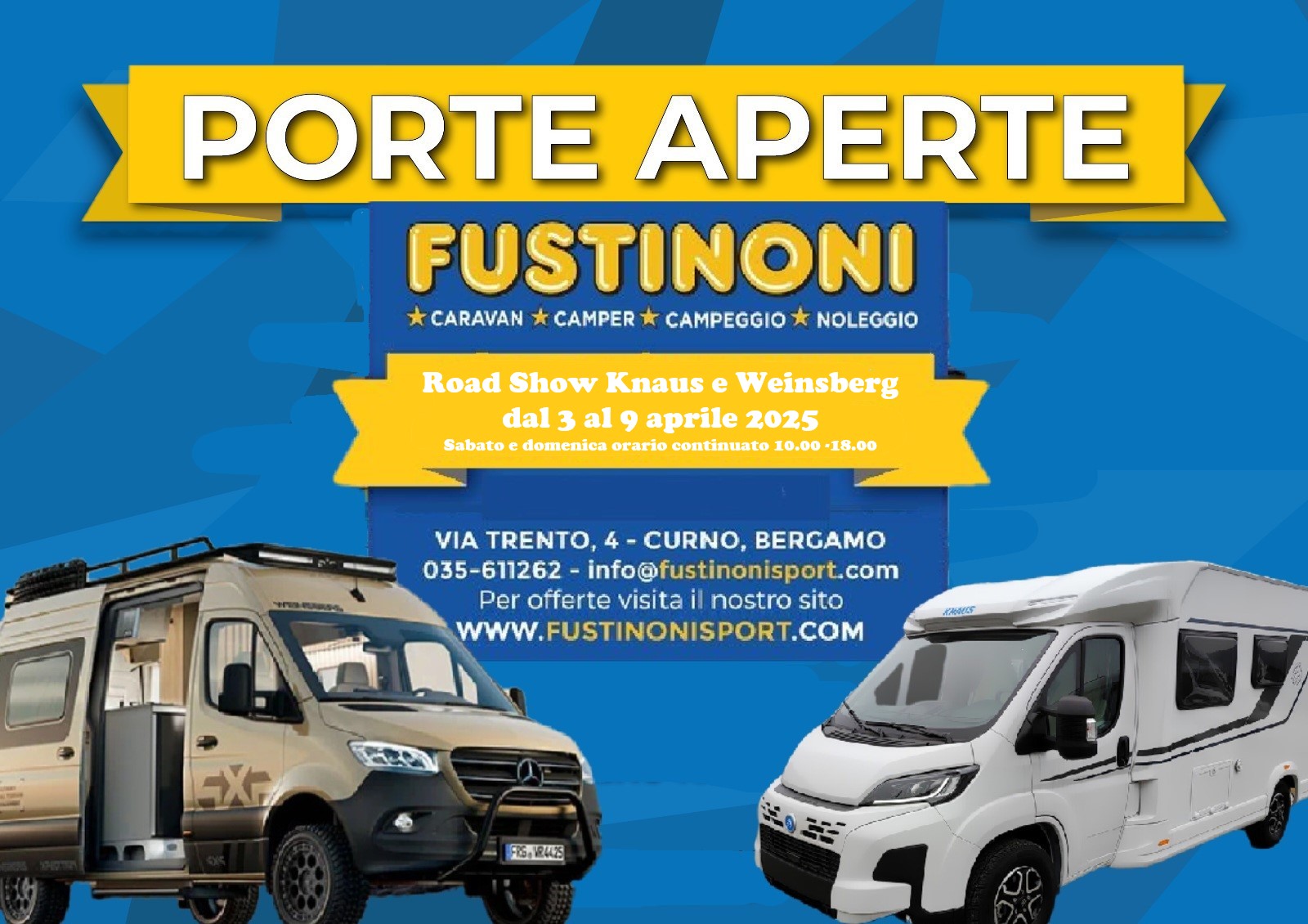 road show 2025 knaus e weinsberg ITALIA