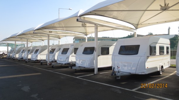 Esposizione caravan & camper Fustinoni Sport Bergamo